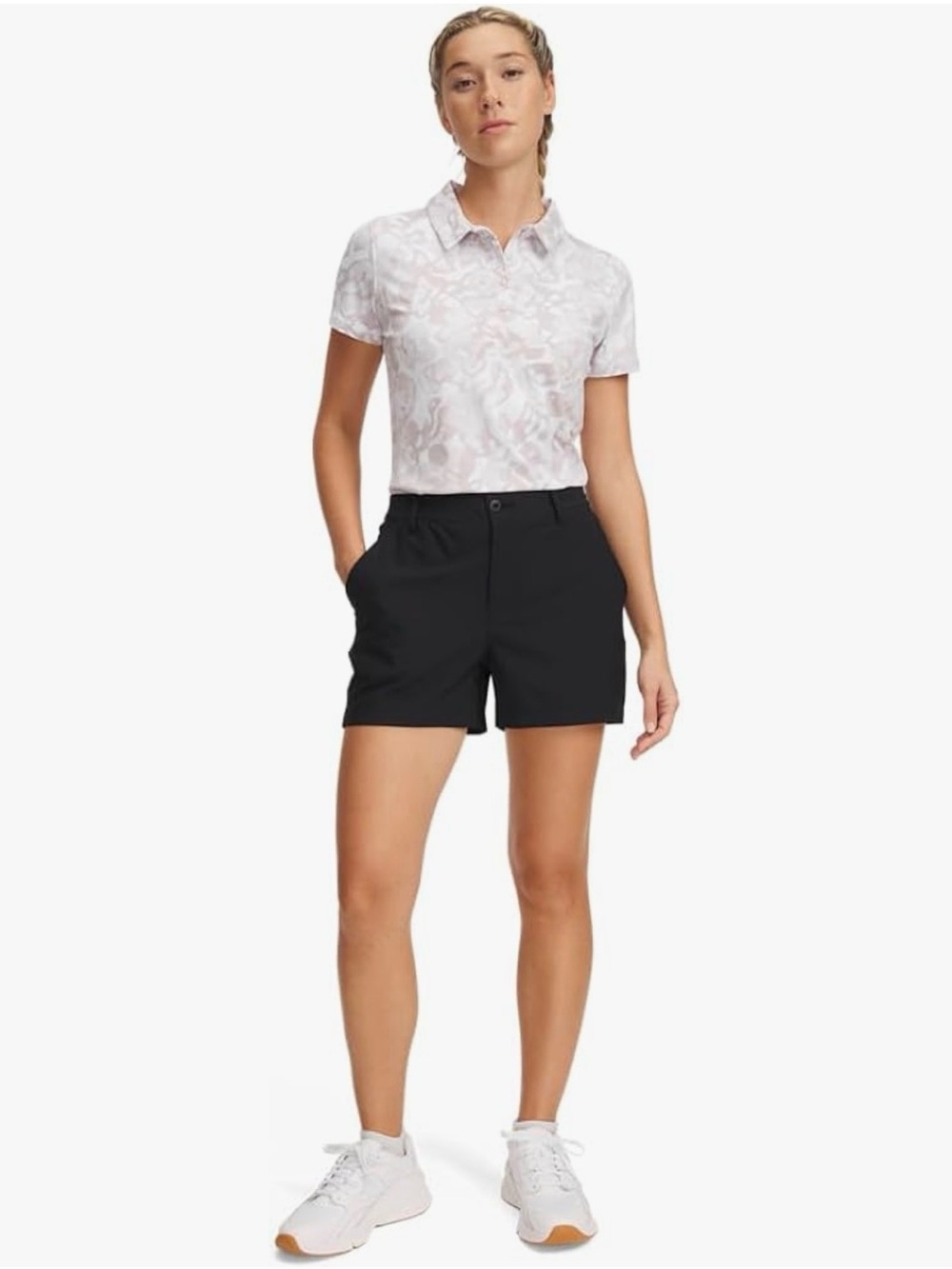 UNDER ARMOUR Women's Black Stretch Golf Shorts